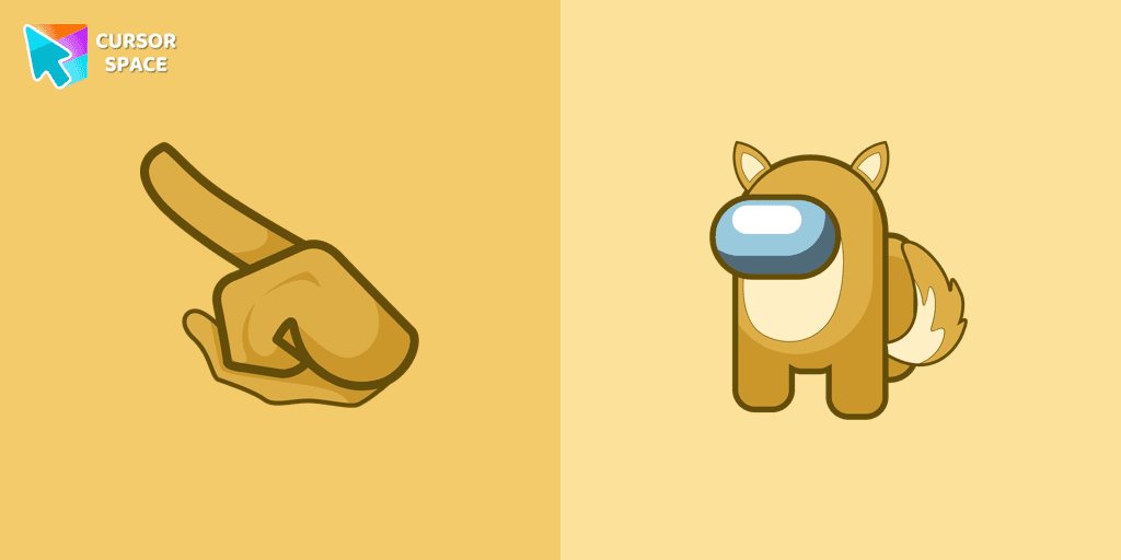 Among Us Fox Character cursor pack
