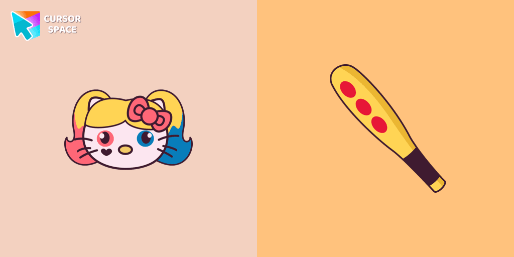 Hello Kitty Harley Quinn cursor pack